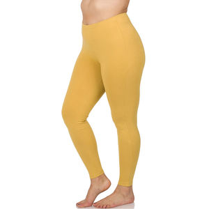 Wholesale Custom Made Womens <b>Ankle</b> <b>Length</b> <b>Leggings</b> Spandex/Polyester Stretch Pants Yoga Gym Anti-Bacterial Seamless Solid Light - Product Image 6