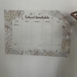 แห้งลบสำหรับนักเรียนโรงเรียนรูปแบบตารางเวลา-2นำมาใช้ใหม่วัสดุโพลีสไตรีนที่ทนทานถือพื้นผิวที่มีไฟฟ้าสถิต - Product Image 6