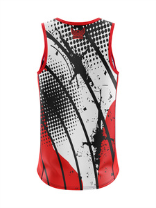 High Quality Vintage Fitness <b>Mesh</b> Yoga Hooded Tank <b>Tops</b> for Men Loose Fit Breathable Quick Dry Spandex/Cotton for Summer Sports - Product Image 2