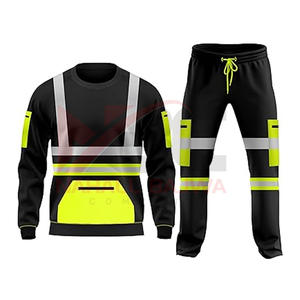 เสื้อแจ็กเก็ตก่อสร้างมีฮู้ดสำหรับใส่ทำงานในฤดูหนาวสะท้อนแสงสำหรับผู้ชาย - Product Image 1