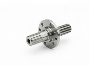 เพลาแบบมีหน้าแปลนและร่อง (หรือเรียกว่าเพลาสไปลน์แบบมีหน้าแปลน เพลาขับแบบมีหน้าแปลน หรือเพลาสไปลน์แบบมีหน้าแปลนสำหรับติดตั้ง) - Product Image 2