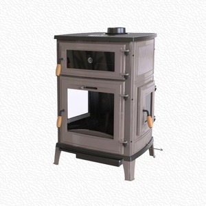 Poêle à bois autoportant en fonte, chauffage en métal noir, fourneau pour usage domestique, classe d'efficacité énergétique A+ 1 - Product Image 1