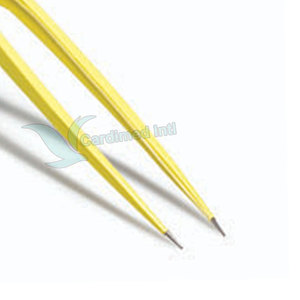 Fórceps curvos bipolares europeos personalizados de buena calidad 22 cm con fórceps en ángulo aislados de parada - Product Image 5