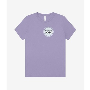 Tops ajustés décontractés pour femmes, t-shirt basique pour femmes, Bella+Canvas, t-shirt à col rond écologique - Product Image 4