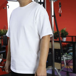 2026 Venta directa de fábrica al por mayor de encargo de gran tamaño de manga corta de talla grande 100% algodón cuello redondo Camiseta de los hombres - Product Image 5