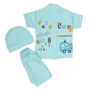 ชุดสูทเด็กชายแรกเกิด 3 ชิ้น - สีฟ้า - Product Image 5