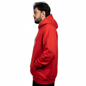 Sweat à capuche personnalisable en coton lourd 100% - Motif uni en polaire - Broderie respirante - Sweat-shirts basiques - Product Image 3