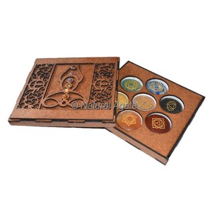 Juego de 7 Chakras Coloridos con Piedras de Chakra, Caja de Regalo con Árbol Sagrado - Product Image 3