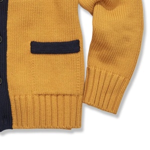 Custom Knitted <b>Cardigans</b> for Sororities Fraternity Thick Fleece Stripe Style Embroidered Logo Casual Button for Spring - Product Image 6