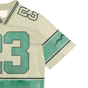 Camiseta de fútbol para hombre con escote acanalado a la moda, Camiseta 100% de algodón holgada, ecológica, de secado rápido, transpirable, sin mangas - Product Image 3