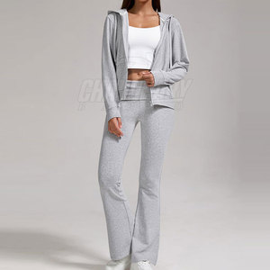 High Performance Women Zipper <b>Tracksuit</b> Lightweight Material Women Zipper <b>Tracksuit</b> Stylish Workout Outfit - Product Image 5