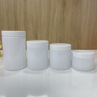 Grosir stoples kapsul mulut lebar HDPE putih 250ml 500ml 750ml 800ml 1000ml botol kemasan pil obat plastik