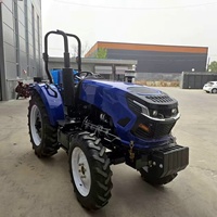 Traktor Pertanian 50 HP Standar Emisi, 4 Roda Penggerak, dengan Kabin, Opsional Pemuat Depan