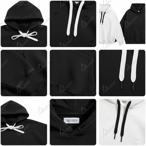 Sudadera con Capucha Casual para Hombre con Diseño Desgastado y Roto, Impresión Digital, Estilo Urbano para un Look Diario con Estilo - Product Image 5