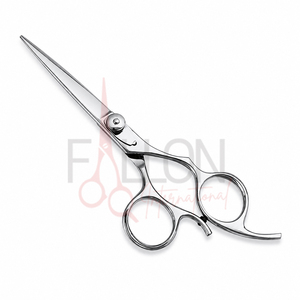 Ciseaux de coiffure professionnels tendance en acier inoxydable argenté pour salon, personnalisables avec logo - Product Image 1