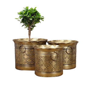 Maceta Metálica para Flores, Decoración de Fiestas al Aire Libre, Macetero para Jardín de Hotel, Macetero Decorativo de Calidad Sostenible - Product Image 3