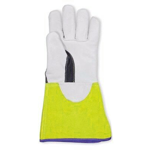 Gants de soudage personnalisés en cuir de chèvre noir de qualité supérieure/Nouveau dernier design 2025 Gants de soudage - Product Image 2