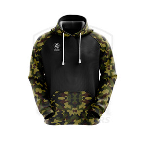 Causal Wear Customized Logo Design Black/Brown <b>Hoodie</b> Sweatshirts <b>for</b> Men's Draw <b>String</b> Hooded Long Sleeve Sublimation <b>Hoodie</b> - Product Image 1