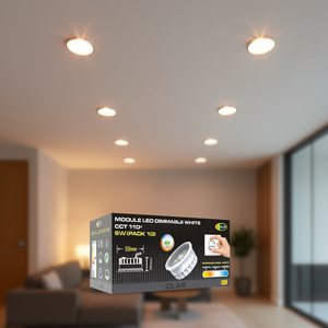 Modules LED réglables 6W 50mm CCT avec couverture de 110° - Product Image 3