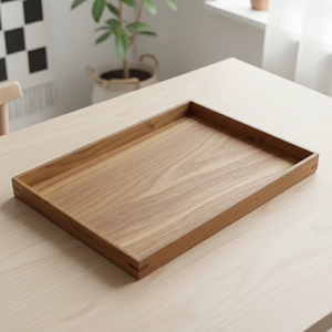 Plateau de service en bois de nouvelle conception, très vendu, 3202972-27X19, pour les ustensiles à thé traditionnels - Product Image 4