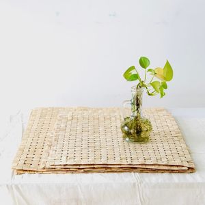 แผ่นไม้ไผ่ธรรมชาติชุดชามทอผ้าผลิตภัณฑ์ที่มีคุณภาพสูงที่ทำด้วยมือผู้ผลิตในเวียดนาม - Product Image 3