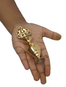 Surmadani Bouteille Forme Antique Pot Main Bouteille avec Surma Eyeliner Kajal Holder 5 Pouces Floral avec surma Set - Product Image 5