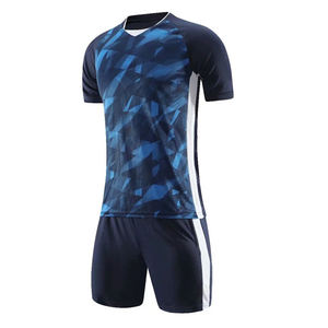 เสื้อฟุตบอล/ซอคเกอร์คุณภาพสูง ดีไซน์ใหม่ รับผลิตตามสั่ง สำหรับทีมชาย ผ้าโพลีเอสเตอร์ 100% บริการ OEM ขายส่ง - Product Image 2