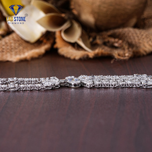 16.63 TDW รอบและลูกแพร์ตัดเพชรสร้อยคอทองคำขาวโดย labstone/ยกระดับสไตล์ของคุณ/สี EF-VS - Product Image 6