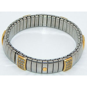 Braccialetti e braccialetti di cristallo impreziositi in argento 925 Sterling e oro 18k - Product Image 2