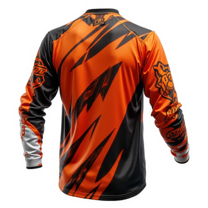 Obtenez un maillot de course à manches longues pour homme sur mesure, confortable, extensible, équipement de motocross, vêtements de course automobile, respirant - Product Image 4