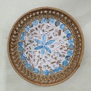 Caja de pañuelos decorativa MDF de bambú blanco de lujo con patrón de bandeja para uso doméstico artesanías de madera cajas de madera y letreros de pared - Product Image 1