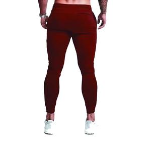 Pantalones para correr con cintura elástica estilo Hip Hop para hombre, pantalones activos acampanados apilados con material de lana - Product Image 3