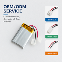 Baterai Lipo Howell 3.7V 150mAh 300mAh 600mAh 352030 dengan sertifikasi UL BIS IEC62133 untuk Headset Bluetooth dan Smart Watch