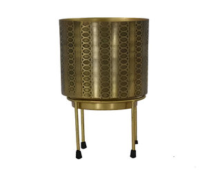 Soporte de plantas de flores de metal de alta calidad al por mayor soporte de plantas alto de metal soporte de maceta de hierro oro al aire libre sala de estar jardín - Product Image 1