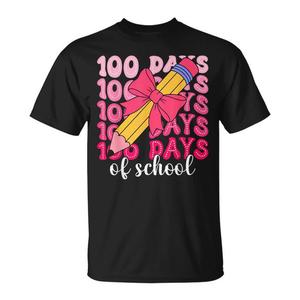 Camiseta Coquette Bow Girls para el 100º Día de Clases, Camiseta Promocional de 100 Días de Escuela - Product Image 1