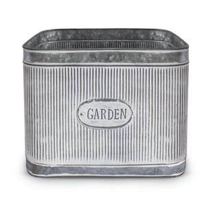 Modern Rustic Farmhouse Square Metal Planter Large Small Iron Flower <b>Pots</b> <b>for</b> Home <b>Decorative</b> Garden Supplies Hanging Floor - Product Image 1