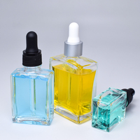 Flacons de parfum carrés en verre transparent 30ml 50ml 100ml avec pompe dorée ou argentée, contenants cosmétiques vides et rechargeables pour parfums
