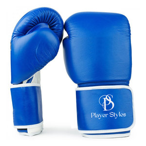 Guantes de boxeo unisex de alta calidad de 8oz y 12oz, cómodos guantes de cuero PU con estampado de PVC, equipo deportivo impermeable para jugadores - Product Image 1