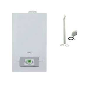 Caldera de Condensación de Metano Baxi Luna Alux 33 GA 33 kW ErP para Sistemas HVAC Domésticos con Kit de Gases de Combustión - Product Image 1