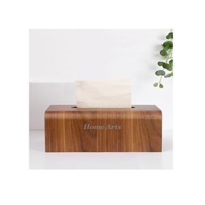 Porte-serviettes en bois de la plus haute qualité, design simple, forme rectangulaire, boîte à serviettes pour mariage, utilisation en fête - Product Image 1