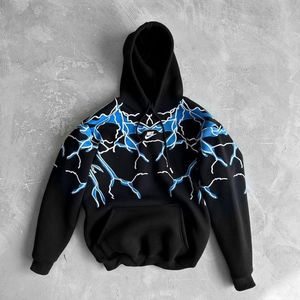 เสื้อมีฮู้ดผ้าฟลีซโอเวอร์ไซส์ผ้า100% 350กรัมผ้ามีลายปักดีไซน์เรียบสำหรับฤดูหนาวไซส์ใหญ่พิเศษ - Product Image 1