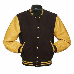 Venta al por mayor Letterman Varsity College Jacket Tallas grandes Transpirable Piel de oveja para el invierno CollegeBaseballjacket para hombres DDP Envío - Product Image 2