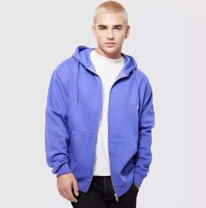 100% Cotton <b>Thermal</b> Zipper Hoodies for <b>Men</b> Us Manufacturer Custom Puff Print Full Zip Oversized Hip Hop Lined Zip <b>Hoodie</b> - Product Image 3