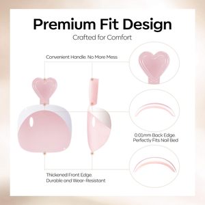 <span class=keywords><strong>Uñas</strong></span> postizas a presión cortas, nude, con punta francesa, cuadradas, reutilizables, kit de <span class=keywords><strong>uñas</strong></span> con pegamento y tiras adhesivas, al por mayor - Product Image 5