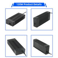 Adaptateur secteur AC DC XVE 24V 5A 120W avec certification TUV CE ERP, OEM personnalisé pour imprimante 3D, bande LED