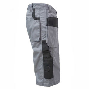 Short cargo personnalisé robuste à 6 poches pour hommes, vêtements de travail solides en polyester et coton, shorts chauds décontractés à taille élastique - Product Image 5