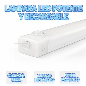 Rechargeable <b>LED</b> <b>Light</b> Strings <b>Motion</b> <b>Sensor</b> and Brightness Adjustable Warm and Cool <b>Light</b> Plastic Body WS2812B IC Type - Product Image 2