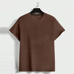 Camiseta Lisa de Cuello Redondo de Alta Calidad, Algodón Suave y Cómodo para Hombre, Disponible al por Mayor, OEM y ODM - Product Image 1