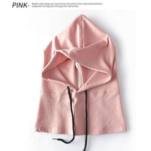 Cagoule d'hiver en coton doux unisexe, coupe-vent, à capuche chaude, pour sports de plein air, écharpe légère et fine pour un usage quotidien - Product Image 5