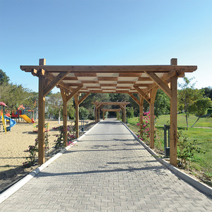 กันสาดไม้ธรรมชาติรักษ์โลก ขนาด 3x5 เมตร ผลิตจากปอกระเจา กันน้ำ ได้รับการรับรองมาตรฐาน FSC สำหรับศาลาพักผ่อนกลางแจ้งในสวนหรือลานบ้าน - Product Image 2